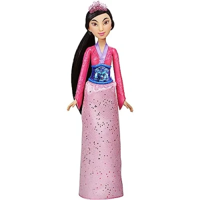 Image of Disney Princess F0905ES3 Royal Shimmer Mulan Doll, Fashion Doll with Skirt and Accessories, White, Toy for Kids Ages 3 Up