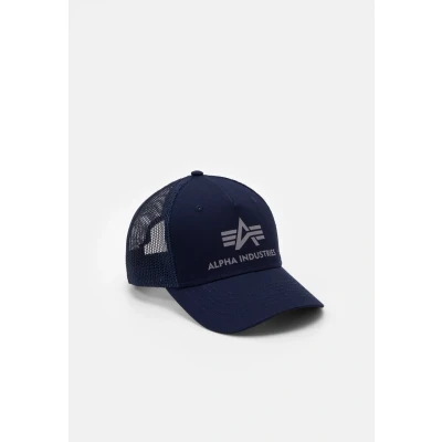 Image of Alpha Industries Basic Trucker Unisex Cap, Size: One Size, Blue