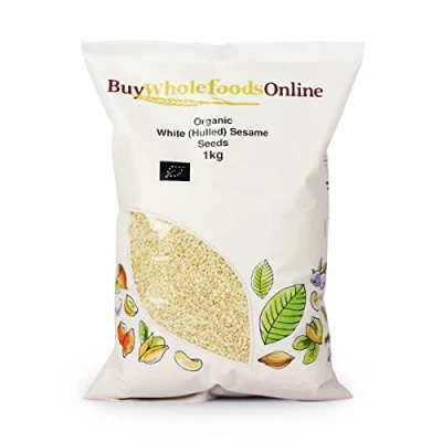 Image of Organic White (Hulled) Sesame Seeds 1kg (BWFO)