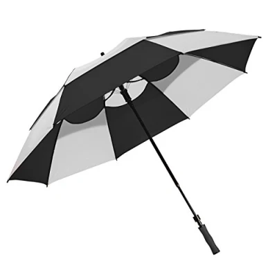 Image of Bag Boy Bagboy&#039;s Wind Vent Golf Umbrella, Black/White, 62 Inch