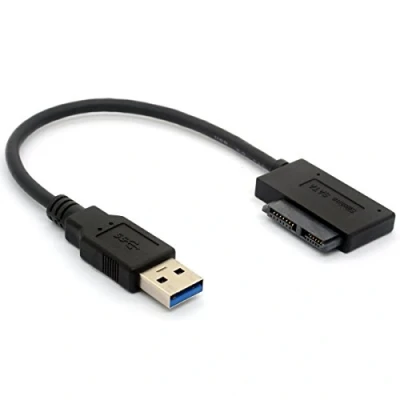 Image of USB 3.0 to 7+6 13Pin Slimline SATA Cable Adapter for Laptop CD DVD Rom Optical Drive