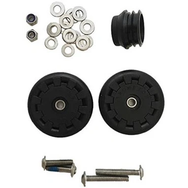 Image of Brompton Eazy Wheel Rollers with Fittings 6mm holes (Pair)