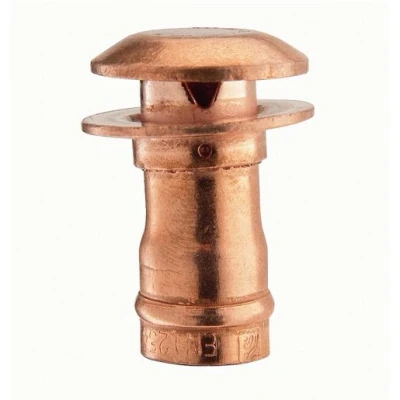 Image of Plumbright Copper Solder Ring Pipe Cowl 22mm B270.22