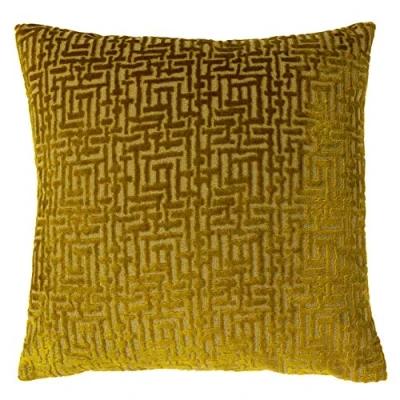 Image of Paoletti Delphi Cushion Cover, Gold, 45 x 45cm