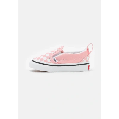 Image of Vans SLIP ON V Trainers for kids, Size: 9, Powder pink/true white Textile