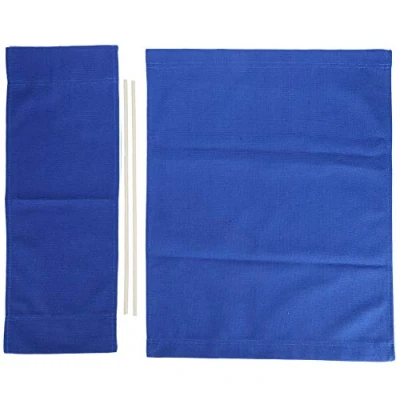 Image of Fdit 2 Pcs Chair Canvas Cover, 20.6 x 7.7in Smaller and 20.5 16.5in Larger Director Replacement Seat Cloth Removable Washable Back Cotton Stool Protector Furniture Accessories
