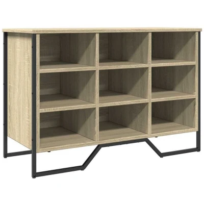 Image of vidaXL Shoe Cabinet Sonoma Oak 90x38x61.5 cm Engineered Wood