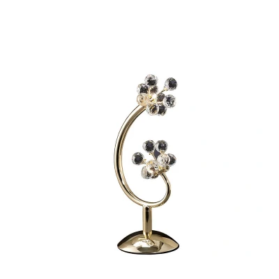 Image of Octavia Table Lamp 2 Light G4 French Gold/Crystal, NOT LED/CFL Compatible