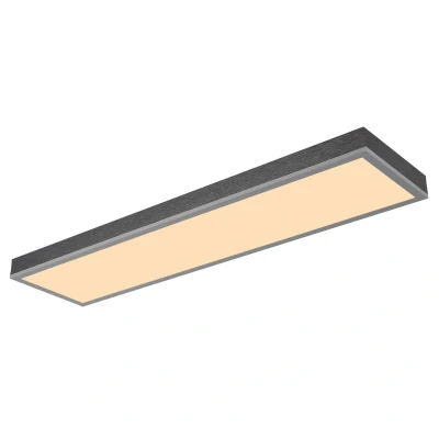 Image of Doro 80x20cm Flush Ceiling Light Silver Colored LED 3000K