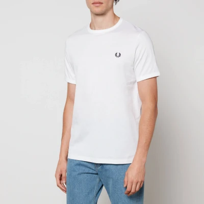 Image of T SHIRT UOMO FRED PERRY WHITE