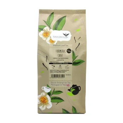 Image of Tea People 500g Turmeric Chai Caffeine Free Herbal 100% Natural Ingredients: Root, Cinnamon, Cardamom, Liquorice, Black Pepper