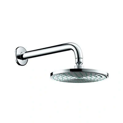 Image of hansgrohe Raindance S 240 Air Overhead shower with 39 cm arm, water saving 9 l/m, chrome 27461000
