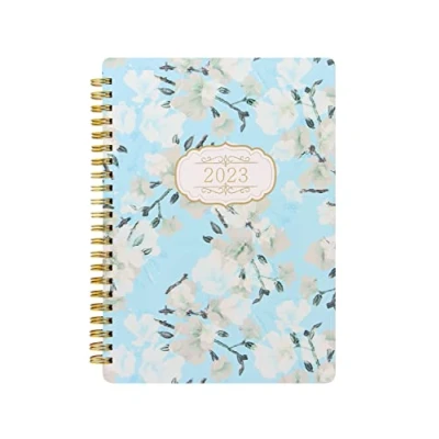 Image of Letts of London Bloom A5 week to view 2023 diary blue, 23 081141