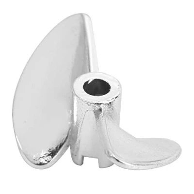 Image of VGEBY RC Boat Propeller, 35mm Aluminium Alloy Propeller 2 Blades Suitable for Fei Lun FT016 FT007 FT012 FT009 FT011 FT010 FT016(Silver S) Model Toy