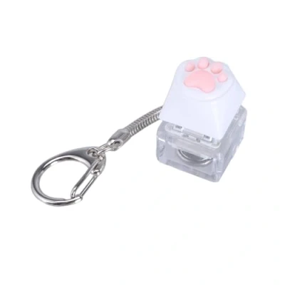 Image of Kingke Silicone Cats Paws Mechanical Keyboard Switches Keychain Toy Tester Stress Relief For Adult
