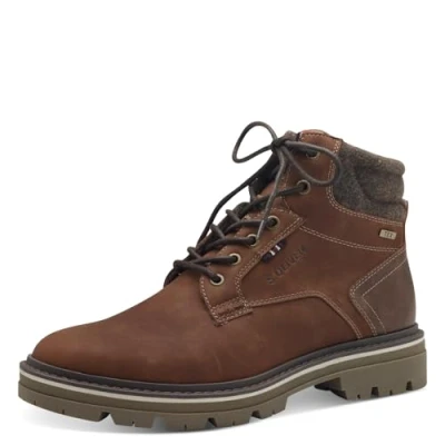 Image of s.Oliver Men&#039;s Wl Lace Boot 5 16238 43 Snow, Cognac, 9.5 UK
