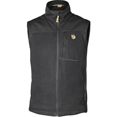 Image of Fjallraven Men&#039;s Buck Fleece Vest M Sweatshirt, Grey, S UK