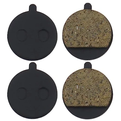 Image of EMSea 4Pcs Scooter Brake Pads Compatible with Kugoo M4/M4 PRO Resin Semi Metal Disc Pad Accessories 24x21x4mm Black