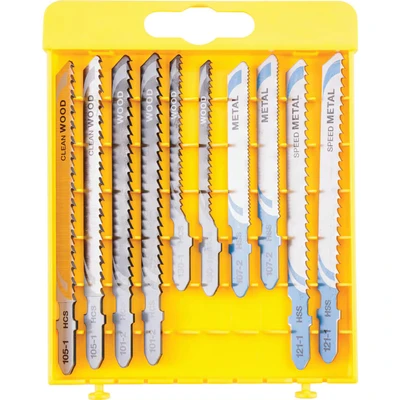 Image of Dewalt DT2294 QZ Conjunto 10 hojas Sierra de calar Madera, Metal