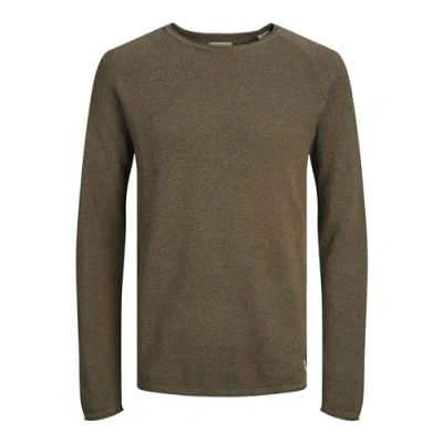 Image of JACK &amp; JONES Men&#039;s Jjehill Knit Crew Neck Noos Jumper, Canteen, S