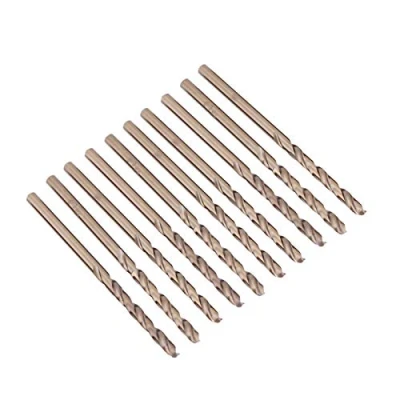Image of 10pcs M35 HSS Cobalt Drill Bits CO Set Twist 3.5mm for Drilling on Stainless Steel, Metal Thread Bit