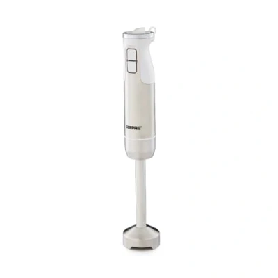 Image of Geepas 600W Hand Blender Handheld Immersion Blender, Food Collection Stick with Stainless Steel Blades for Making Baby Soup Sauce Puree 12 Blending Speed &amp; Turbo, Silver