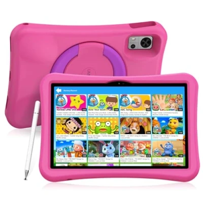 Image of UMIDIGI Android Kids Tablet with Sim Card,Toddler Study Wtaching Online Parental Enjoy Peaceful Journey,G5 Child Pad 10 inch 1 year old/Parental Control/8+128GB/Octa Core/6000mAh/GPS/WiFi6