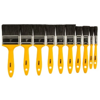 Image of Coral 31303 Essentials Paint Brushes with Synthetic Paintbrush Heads for DIY Painting 10 Piece Pack Set