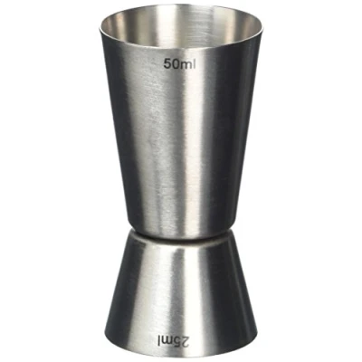 Image of Jigger Spirit Measure by bar@drinkstuff Stainless Steel Measure, Shot Cocktail