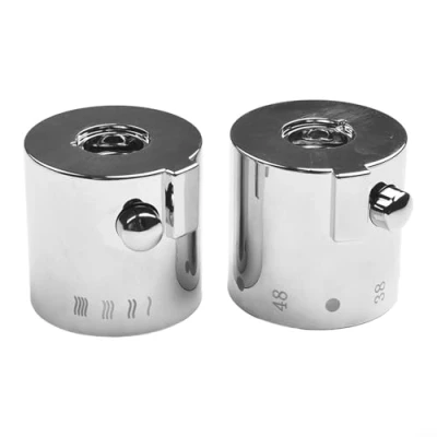 Image of Cloudpower for Bathroom Kitchen Clear Temperature Marks Shower Control Handle Knob Chrome Thermostatic