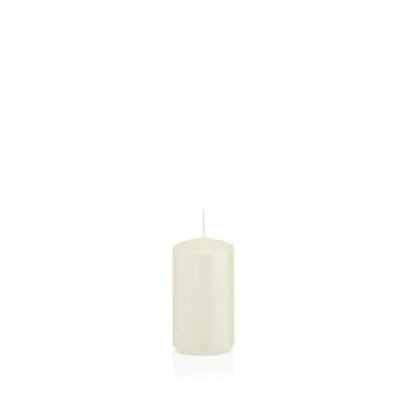 Image of INNA Glas Pillar candle MAEVA, ivory, 8cm, Ø4cm, 12h Made in Germany Votive