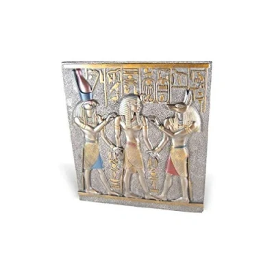 Image of lachineuse Ramses I Egyptian Bas Relief 28 x 25 cm Frame with Pharaohs &amp; Hieroglyphs Decoration Object Figurine Bust Original Decorative Gift Idea