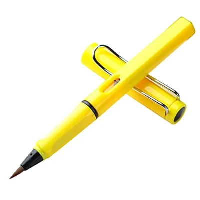 Image of Piston filled Brush Pen with Removable Ink Sac Refillable Markers Calligraphy for Beginner Watercolour Oil Acrylic Painting Fountain