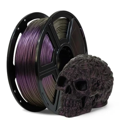 Image of FLASHFORGE Chameleon Rapid PLA Filament 1.75mm Abyssal Purple, Color Shift High Flow Speedy 3D Printer Filament, Max 500mm/s Fast Printing, Display Shimmering Effects from Various Angles and Light