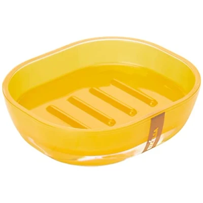 Image of Excelsa Soap Dish, Polystyrol, Yellow, 15.7 x 11 4 cm