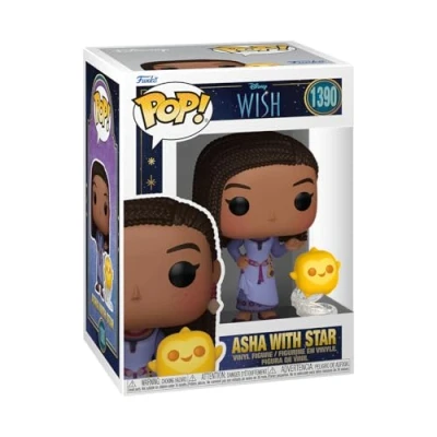 Image of Funko POP! &amp; Buddy: Disney Wish Asha Collectable Vinyl Figure Gift Idea Official Merchandise Toys for Kids Adults Ad Icons Fans Model Collectors and Display