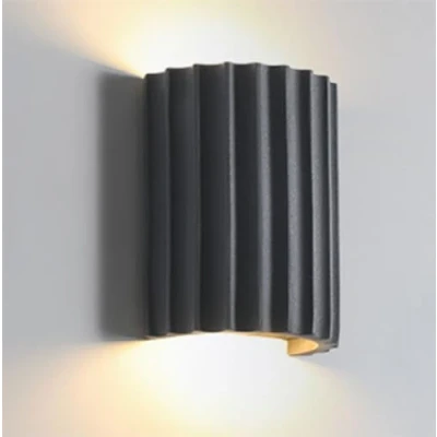 Image of Modern Resin Wall Sconce Creative Simplicity Backdrop Light Lighting Fixtures Living Room Lamp Hallway Bedside Lights for Study Bedroom Entrance (Grey)