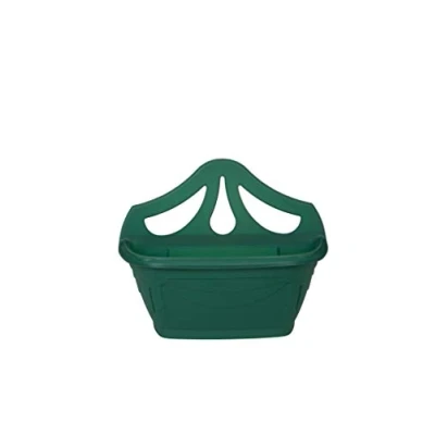 Image of PAIR OF WHITEFURZE VENETIAN WALL PLANTER GREEN 42 cm