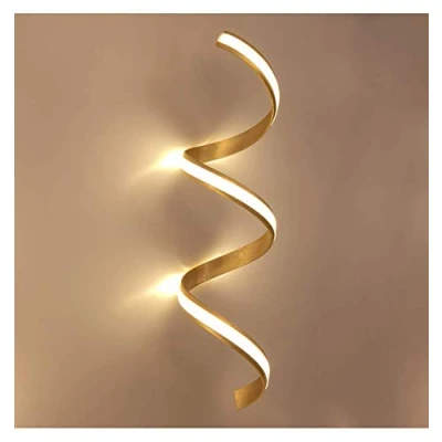Image of KosiLight Chic Golden LED Wall Light Millenium Gold/Brass 220/230V 50/60Hz Metal and Aluminum IP20 A