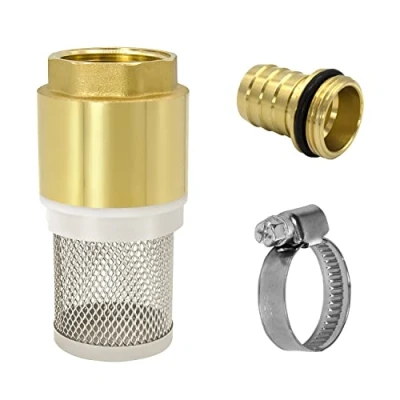 Image of Variosan Suction Filter Set, Brass, Foot Valve with Check Valve, Basket, Nozzle and Hose Clamp