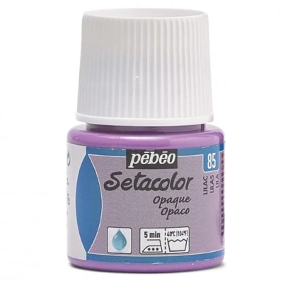 Image of PEBEO Setacolor Opaque Fabric Paint 45 Milliliter Bottle, Lilac,Lilac, 295 085, Purple