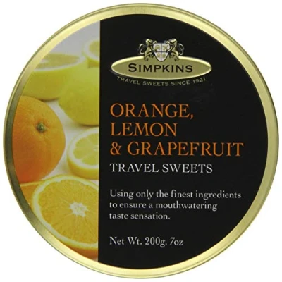Image of Simpkins Orange, Lemon and Grapefruit Drops 200 g (Pack of 6)