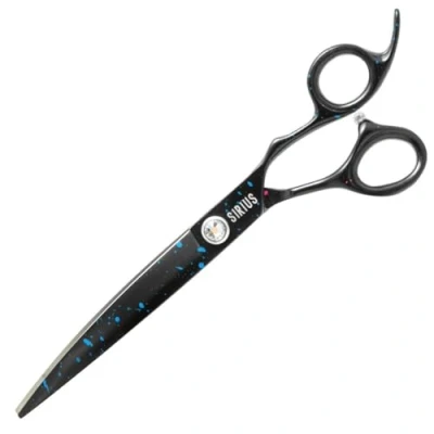 Image of GROOM Professional Sirius Curved Dog Grooming Scissors Shears for Dogs Ergonomic Design Comfortable Handling 440C Japanese Steel Sharp Blades, 7.5 Inch