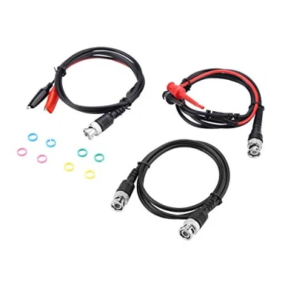 Image of P1260 BNC to Coaxial Cable Alligator Chip Test Hook Leads Kit for WIFI, Wireless Router, Monitoring Device