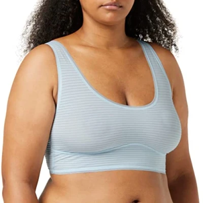 Image of Sloggi Women&#039;s Ever Fresh Plus Top Bustier, Sky, XS