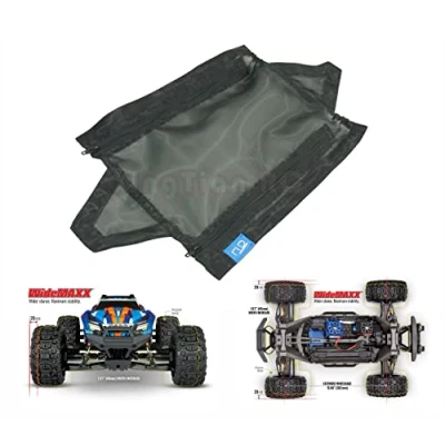 Image of Chassis Guard Dirt Cover for Traxxas 1/10 Newest V2 New MAXX Resist Dust Snow Rocks Leaves Mud Sands, black
