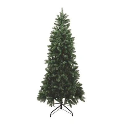 Image of Best Artificial Slim Premium 6ft / 180cm Real Feel Hinged Christmas Tree with 900 FULL PE Tips for Indoor Xmas