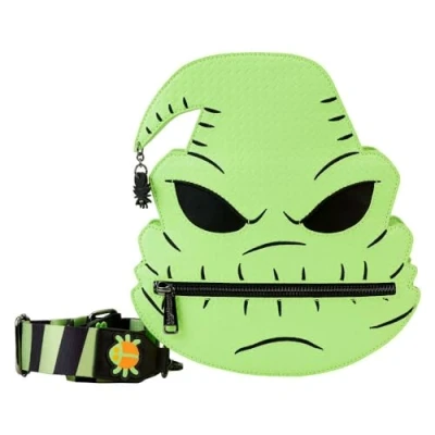 Image of Loungefly WDTB2848 Disney Nightmare Before Christmas Oogie Boogie Glow Kids Crossbody Bag Multi