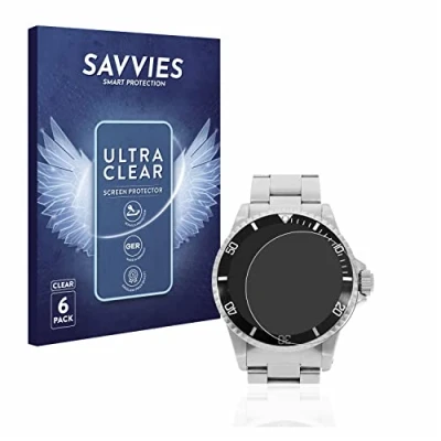Image of Savvies 6 Pack Screen Protector compatible with Rolex Submariner (no date) Protection Film Clear
