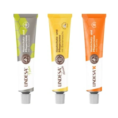 Image of Lindesa Hand cream test package: 1 x Classic, Natural + K